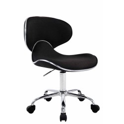 Taburete de trabajo de tela negra Las Vegas V2