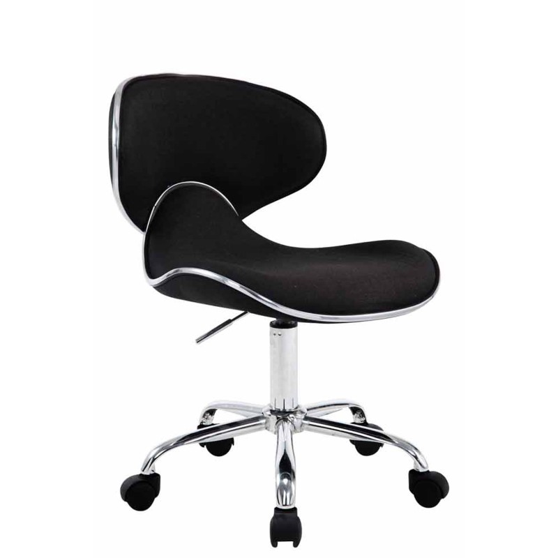 Taburete de trabajo de tela negra Las Vegas V2