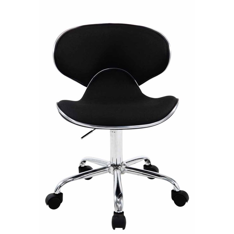 Taburete de trabajo de tela negra Las Vegas V2