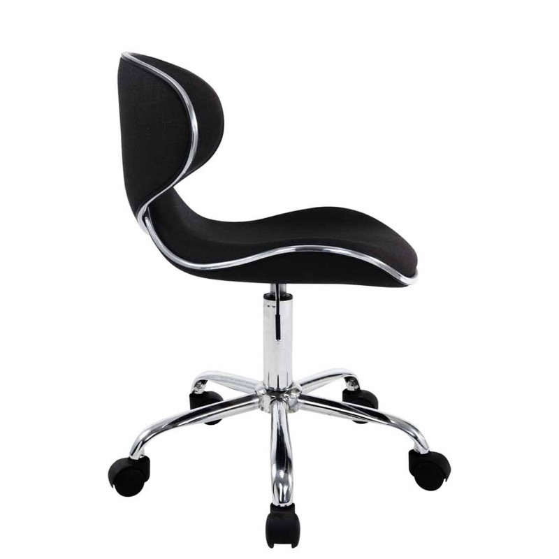 Taburete de trabajo de tela negra Las Vegas V2