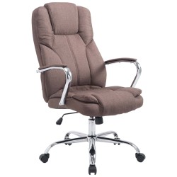 Silla de oficina BIG Xanthos tela V2 marrón