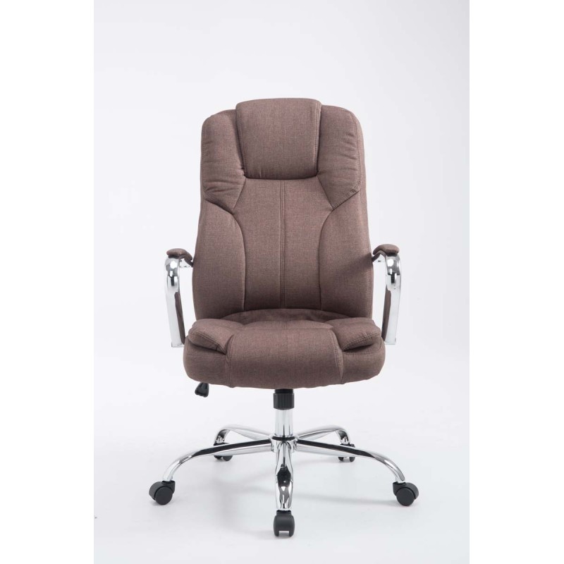 Silla de oficina BIG Xanthos tela V2 marrón