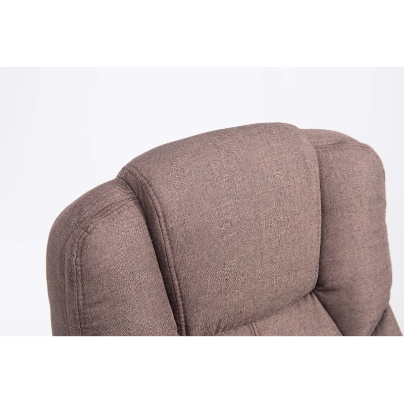 Silla de oficina BIG Xanthos tela V2 marrón