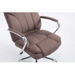 Silla de oficina BIG Xanthos tela V2 marrón