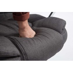 Silla de oficina BIG Xanthos tela V2 gris oscuro