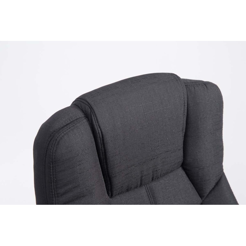 Silla de oficina BIG Xanthos en tela negra V2