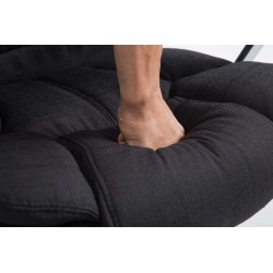 Silla de oficina BIG Xanthos en tela negra V2