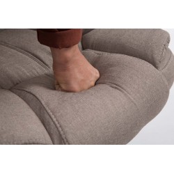 Silla de oficina BIG Xanthos tela V2 gris topo