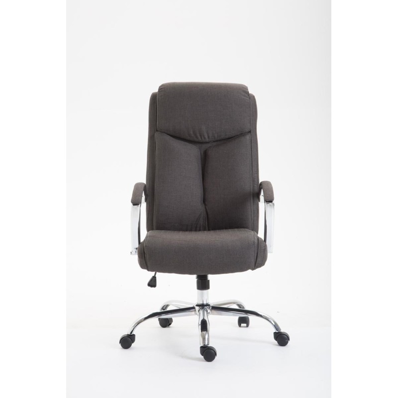 Silla de oficina Vaud en tejido gris oscuro