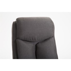 Silla de oficina Vaud en tejido gris oscuro