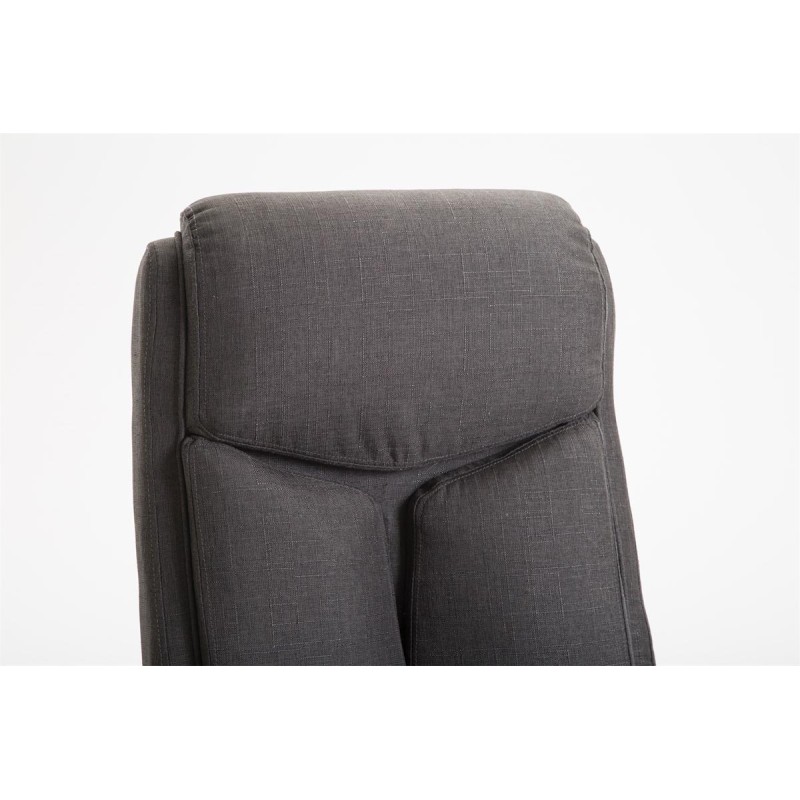 Silla de oficina Vaud en tejido gris oscuro