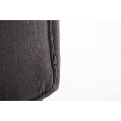 Silla de oficina Vaud en tejido gris oscuro