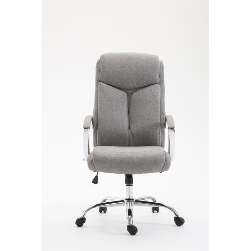 Silla de oficina Vaud en tela gris