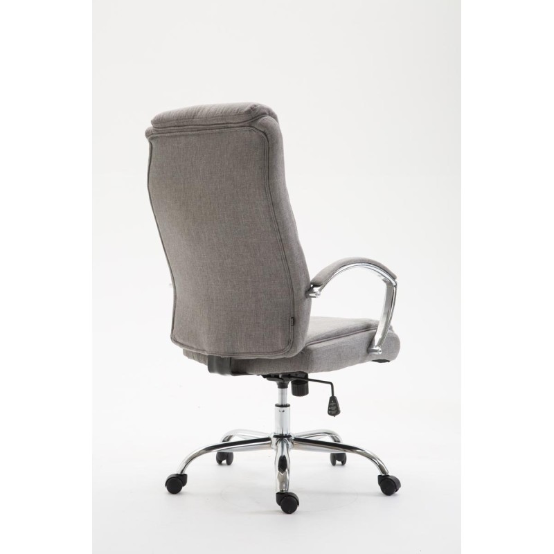 Silla de oficina Vaud en tela gris