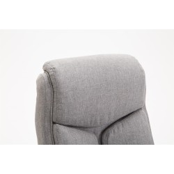 Silla de oficina Vaud en tela gris