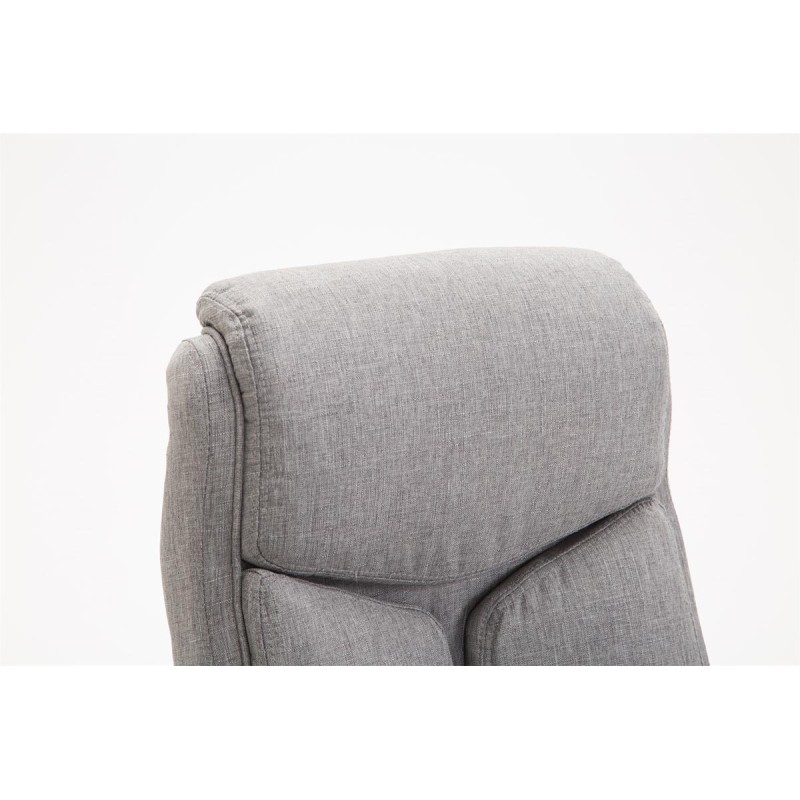 Silla de oficina Vaud en tela gris