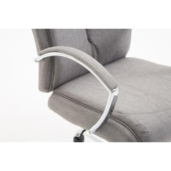 Silla de oficina Vaud en tela gris
