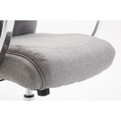 Silla de oficina Vaud en tela gris