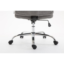 Silla de oficina Vaud en tela gris