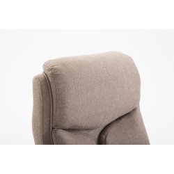 Silla de oficina Vaud en tejido color topo