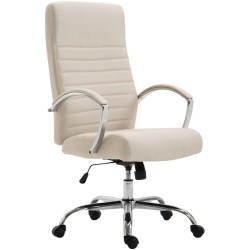 Silla de oficina Valais en tela color crema Silla de oficina Valais en tela color crema