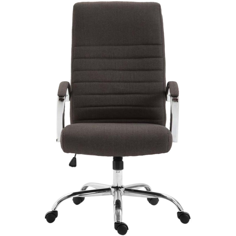 Silla de oficina Valais en tela gris oscuro