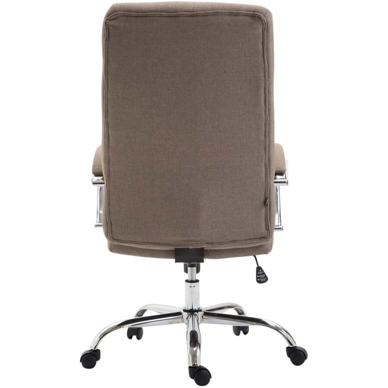 Silla de oficina Valais en tejido color topo