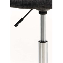 Silla de oficina Emil en tela gris oscuro