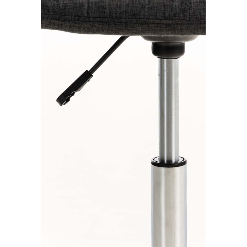 Silla de oficina Emil en tela gris oscuro