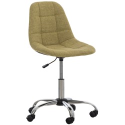 Silla de oficina Emil en tela verde