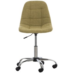 Silla de oficina Emil en tela verde