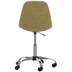 Silla de oficina Emil en tela verde