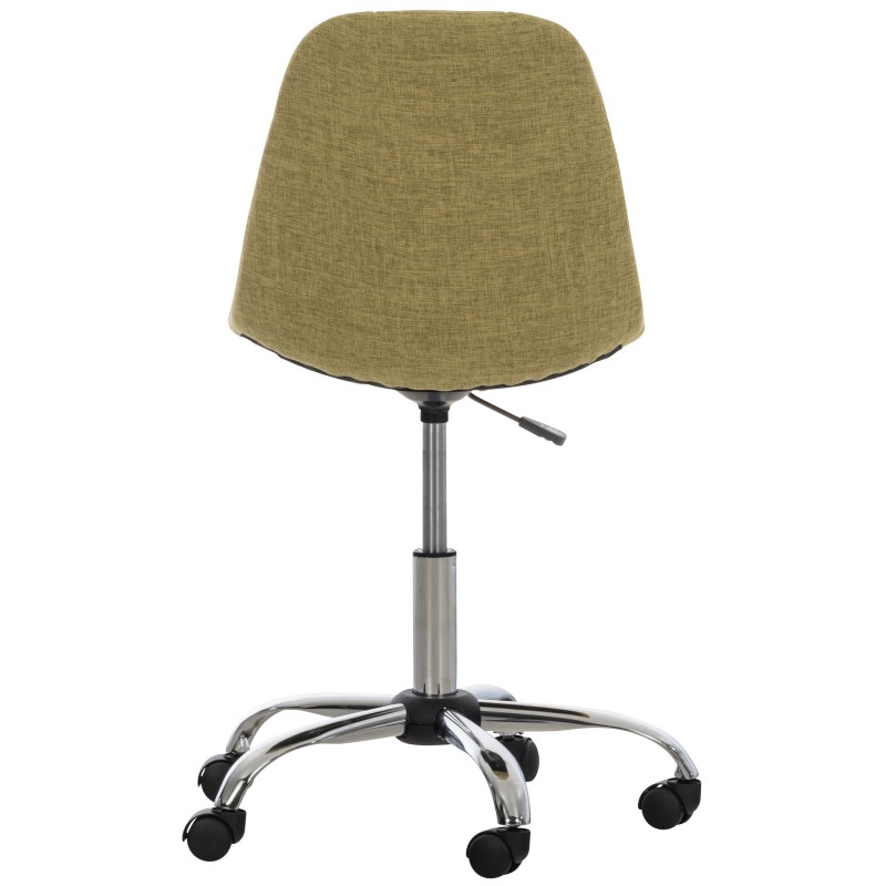 Silla de oficina Emil en tela verde