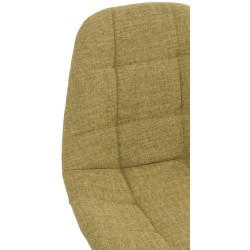 Silla de oficina Emil en tela verde