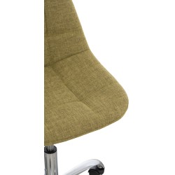 Silla de oficina Emil en tela verde