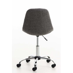Silla de oficina Emil en tela gris claro