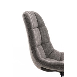Silla de oficina Emil en tela gris claro
