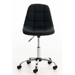 Silla de oficina Emil en tela negra