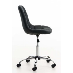 Silla de oficina Emil en tela negra