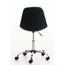 Silla de oficina Emil en tela negra