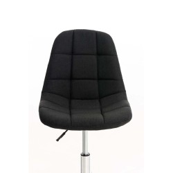 Silla de oficina Emil en tela negra