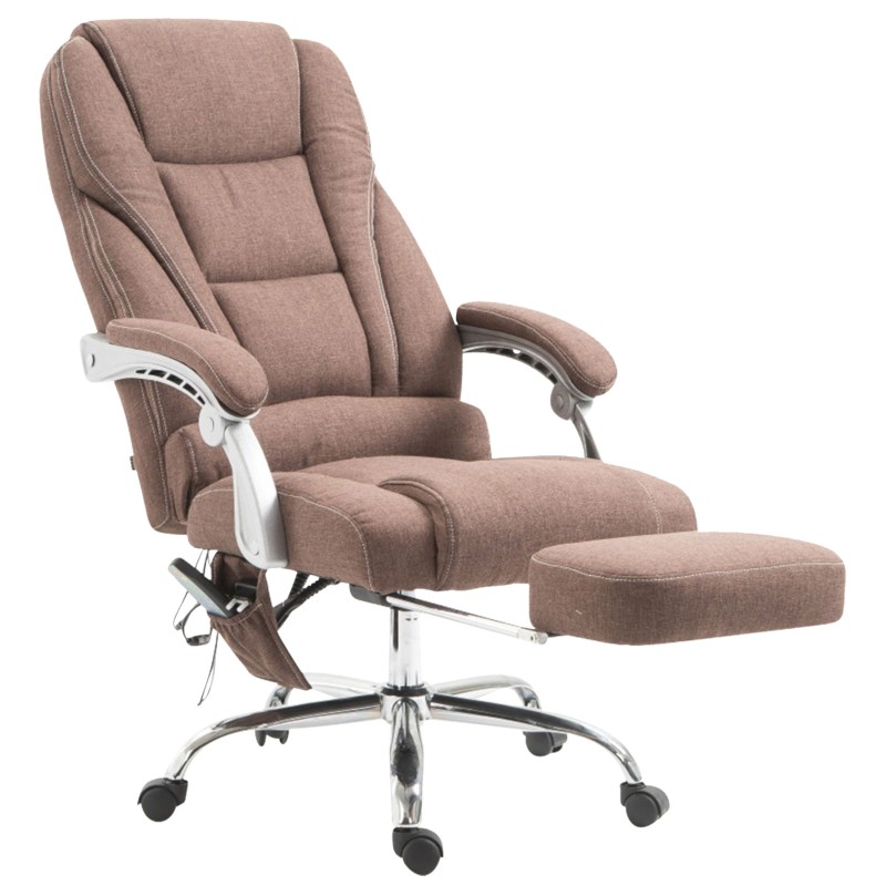 Silla de oficina Pacific con función de masaje, marrón
