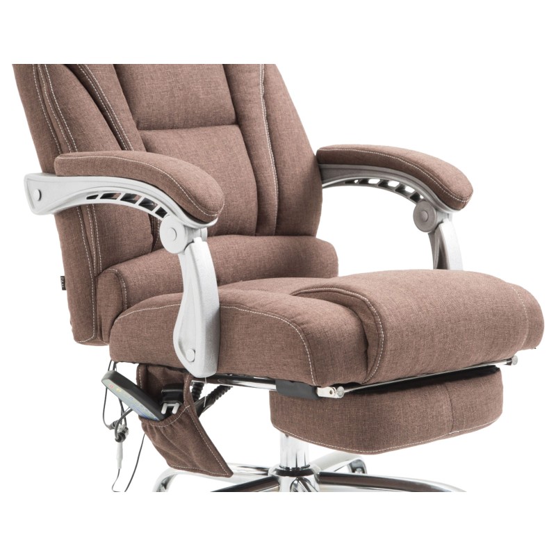 Silla de oficina Pacific con función de masaje, marrón