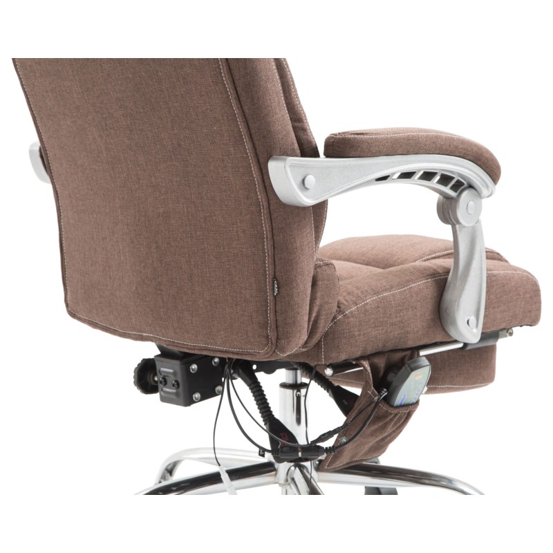 Silla de oficina Pacific con función de masaje, marrón