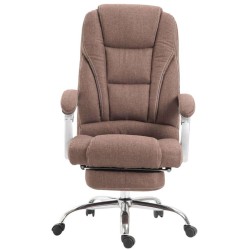 Silla de oficina Pacific en tela marrón