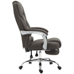 Silla de oficina Pacific en tela gris oscuro