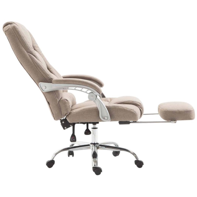 Silla de oficina Pacific en tela color topo