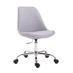 Silla de oficina Toulouse en tela gris