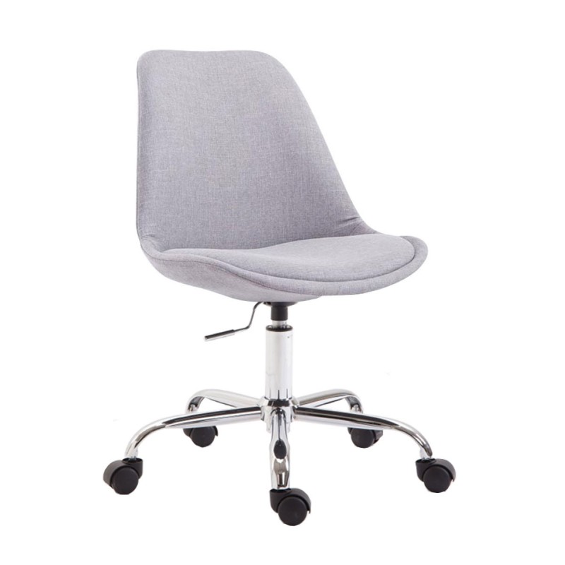 Silla de oficina Toulouse en tela gris