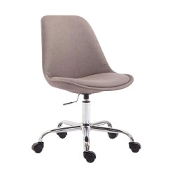 Silla de oficina Toulouse en tejido color topo